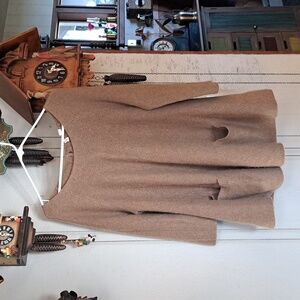 MOTH XL WOMEN'S CASHMERE BROWN SWEATER.  MADE IN CHINA